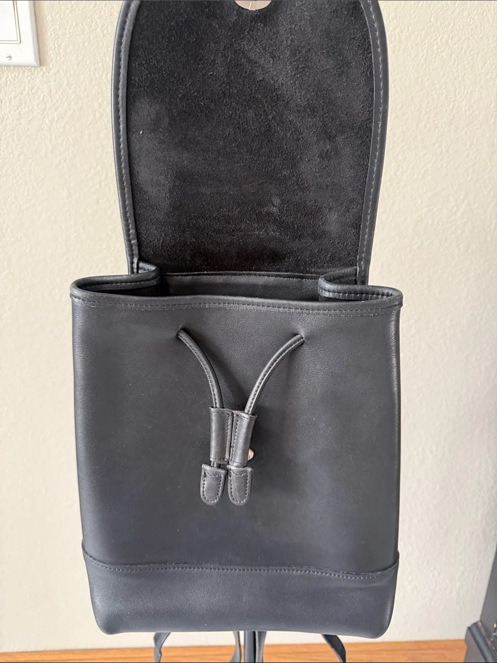Vintage Coach Daypack Black Backpack